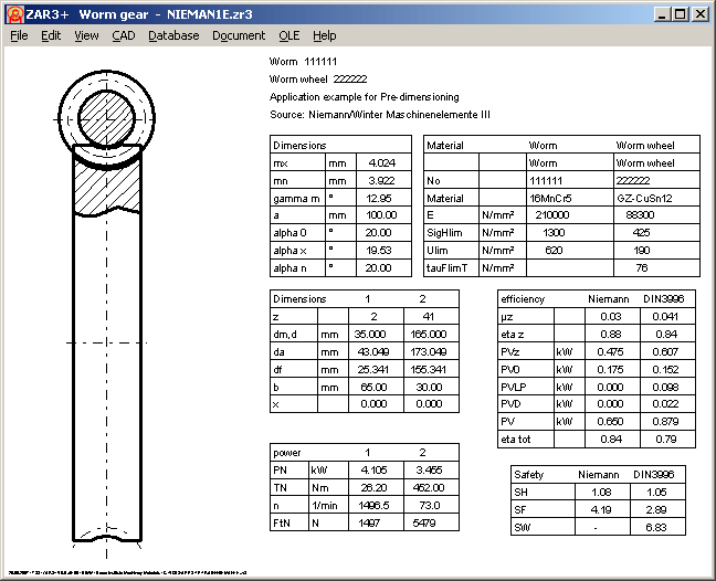 worm gear design calculation pdf